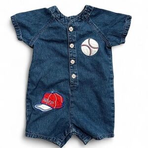 Class Club Denim Baby Romper Size 2T